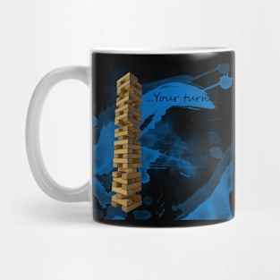 Impossible Jenga - Blue Mug